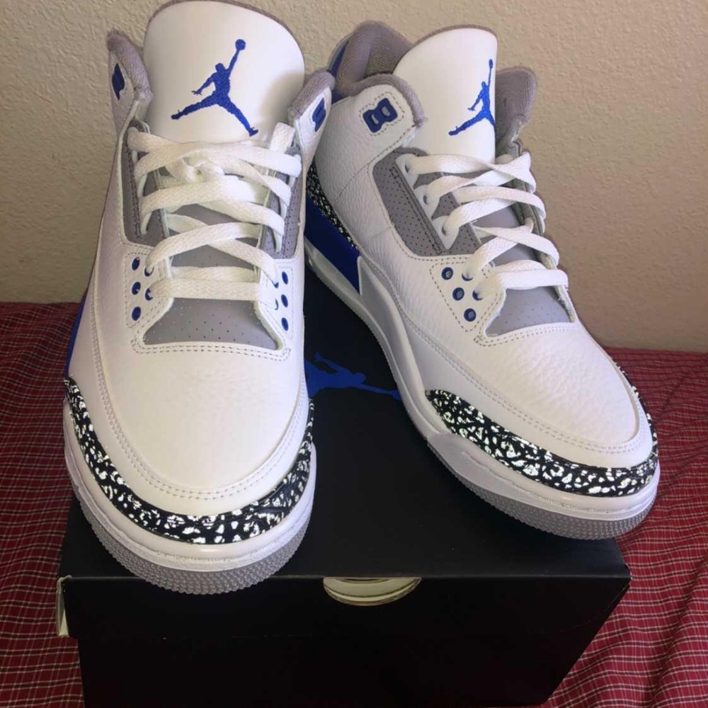 AIR JORDAN 3 "RACER BLUE" - Picture 3 of 6